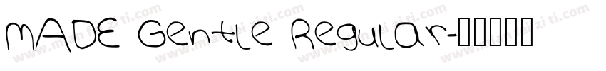 MADE Gentle Regular字体转换